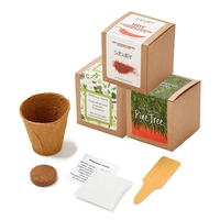 CUSTOM GROWABLES PLANTER IN KRAFT GIFT BOX