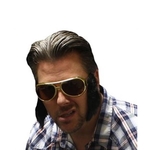 King Sunglass With Sideburns