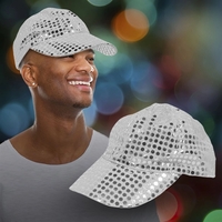 Silver sequin baseball cap; one size fits most.... from ASI 42016 Brighter...