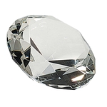 3.1" Crystal Round Paperweight
