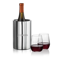Jacobs Wine Cooler & 2 or 4 Stemless Germain Wine... from ASI 84592 St Regis...