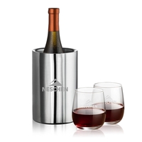 Jacobs Wine Cooler & 2 or 4 stemless Crestview Wine... from ASI 84592 St...