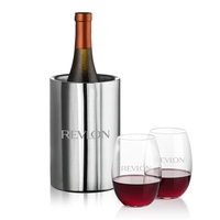 Jacobs Wine Cooler & 2 or 4 Stemless Carlita Wine... from ASI 84592 St Regis...