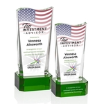 Violetta VividPrint™ Award on Base - Green