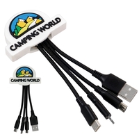 FULL COLOR 3D CUSTOM 3-IN-1 CHARGING CABLE... from ASI 30208 A P Specialties...