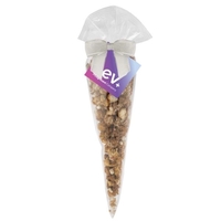 Gourmet popcorn cone bag - hot chocolate peppermint flavor. Item Size:......