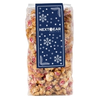 Contemporary popcorn gift bag - Christmas Crunch flavor. Item Size: 3.75"L......