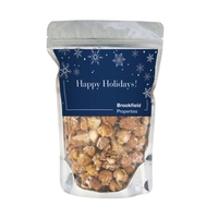 Resealable popcorn bag - hot chocolate peppermint flavor. Item Size:...