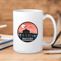 15 Oz Sublimated Ceramic Full Color Glossy Coffee Mug