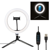10" LED ring style selfie light with phone holder and tripod.... from ASI...