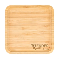 Square Bamboo Serving Tray (Engraved Imprint)