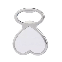 Heart Shaped Bottle Opener Fridge Magnet