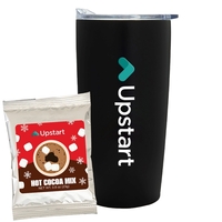 Holiday version 20 oz. straight tumbler w/ plastic liner gift set... from ASI...