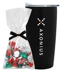 Straight Tumbler w/ Plastic Liner Gift Set - Holiday Kisses