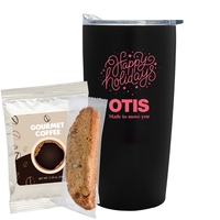 20 oz. Straight tumbler w/ plastic liner gift set with gourmet... from ASI...