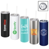20-oz. vacuum insulated stainless steel tumbler with spill- and...