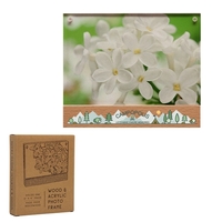 Beechwood and acrylic 6 x 4 frame, customizable in up to... from ASI 62190...