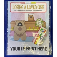 Losing A Loved One Coloring Book with a 4-pack of brightly... from ASI 45815...