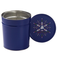 Empty popcorn tin. Available in 5 colors. Item Size: 3.5 Gallon... from ASI...