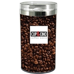 Circle Canister With Hinged Lid