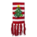 Striped Christmas Tree LED Scarf