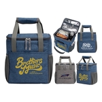 9 Can Heathered Lunch Cooler Bag