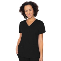 Med Couture Touch Women's V-Neck Knit Back Top... from ASI 86018 Scrub...