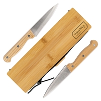 Portable Cutlery set with two knives and container that doubles as... from...