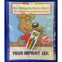 Be Smart, Save Money Spanish Coloring Book Fun Pack
