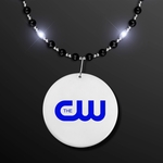 Black Tie Light Beads With Medallion