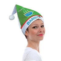 100% Polyester felt Christmas hat with full double sided color digital......