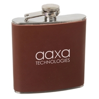 6 oz Leather Flask