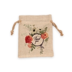 4.7" x 6.7" Burlap Drawstring Bags