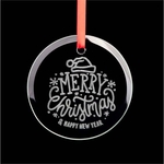 3.5" Round Glass Ornaments