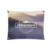 2' x 4' premium 13-ounce glossy vinyl banner with four corner... from ASI...