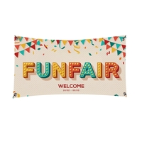 4' x 10' premium 13-ounce glossy vinyl banner with four corner... from ASI...