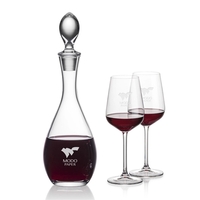Lead Free Crystalline Malvern Decanter with 2 or 4 Elderwood wine... from ASI...