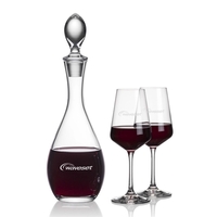 Lead Free Crystalline Malvern Decanter with 2 or 4 Cannes... from ASI 84592...