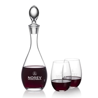 Gorgeous Malvern decanter set which includes 2 or 4 Laurent stemless... from...