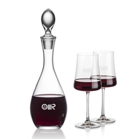 Lead Free Crystalline Malvern Decanter with 2 or 4 Dakota wine... from ASI...