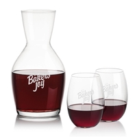 Our 38oz Crystalline Westwood Carafe & 17oz Crystalline Carlita Stemless...