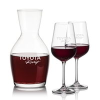 Our 38oz Crystalline Westwood Carafe & 12oz Crystalline Laurent Wine Set......