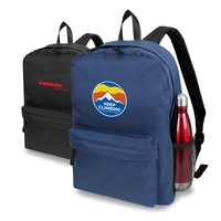 600 Denier Backpack with double zipper pull on main compartment. Features......