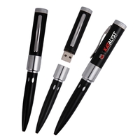 Matteson Office Mate Black USB Screw On Pen