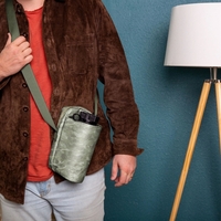 Hydration Sling! Easily carry a 32oz water bottle in the front... from ASI...