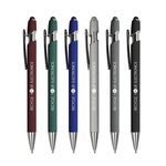 Soft Touch Ballpoint Stylus Metal Pen