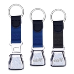 Airplane Seatbelt Buckle Key Ring