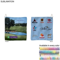 Sublimated Microfiber Terry Golf Towel 15x15