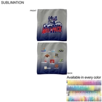 15" x 15" microfiber rally towel with sublimation decoration... from ASI...