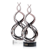 Hand blown 15.5" art glass award on an optical base.... from ASI 84592 St...